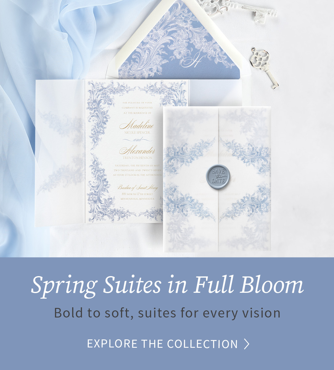 From bold statements to soft details, these suites are made to fit every wedding vision.